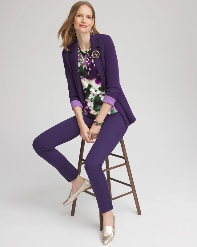 Touch of Cool Bloom Long Sleeve Layering Tee - image 2